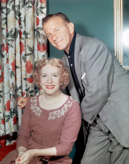 Framed Print : From left: Gracie Allen, George Burns, 1955