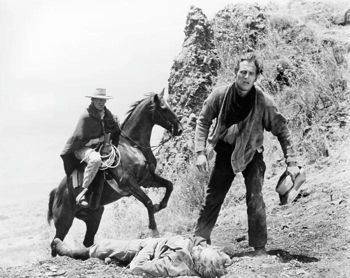 Framed Print : THE LEFT HANDED GUN, Paul Newman, (right), 1958