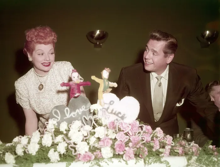 Framed Print : From left, Lucille Ball, Desi Arnaz, ca. mid-1950s Framed Print : From left, Lucille Ball, Desi Arnaz, ca. mid-1950s