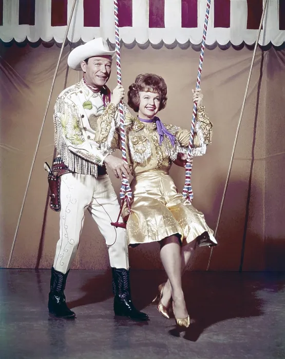 Framed Print : From left: Roy Rogers, Dale Evans, circa 1950s