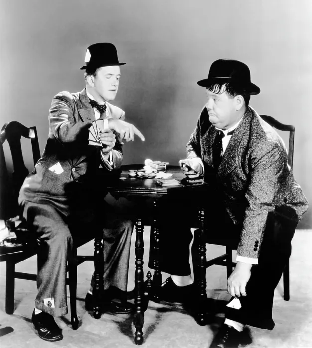 Framed Print : From left, Stan Laurel, Oliver Hardy, ca. 1930s Framed Print : From left, Stan Laurel, Oliver Hardy, ca. 1930s