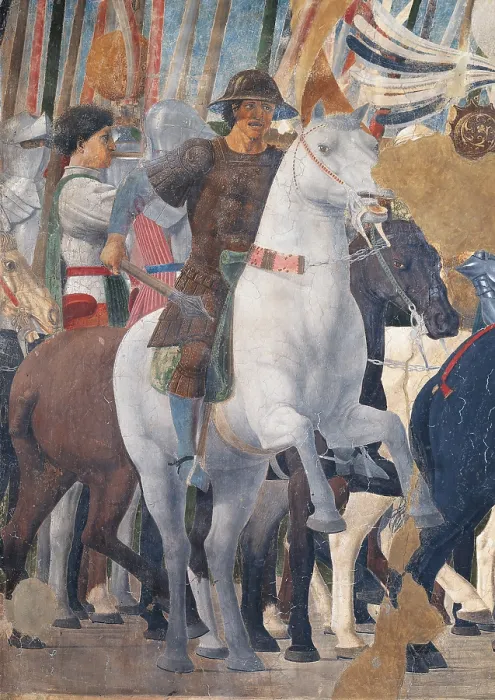 Framed Print : The Legend of the Cross Victory of Constantine, by Pietro di Benedetto dei Franceschi known as Piero della Francesca, 1452 - 1462 about, 15th Century, fresco Framed Print : The Legend of the Cross Victory of Constantine, by Pietro di Benedetto dei Franceschi known as Piero della Francesca, 1452 - 1462 about, 15th Century, fresco