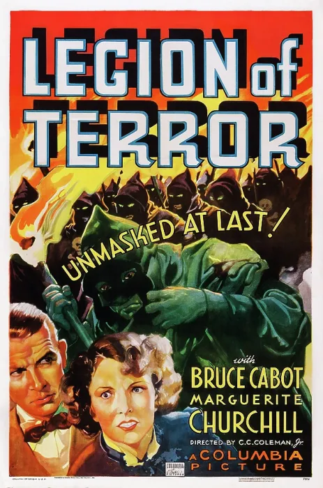 Framed Print : LEGION OF TERROR, US poster art, from left: Bruce Cabot, Marguerite Churchill, 1936