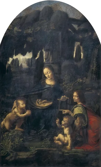 Framed Print : LEONARDO DA VINCI (1452-1519). The Virgin of the Rocks. ca. 1478. Balk, Fairuza. Renaissance art. Cinquecento. Oil on canvas. FRANCE. Paris. Louvre Museum Framed Print : LEONARDO DA VINCI (1452-1519). The Virgin of the Rocks. ca. 1478. Balk, Fairuza. Renaissance art. Cinquecento. Oil on canvas. FRANCE. Paris. Louvre Museum