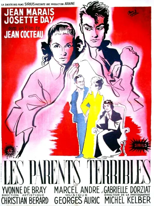 Framed Print : LES PARENTS TERRIBLES, (aka THE STORM WITHIN), French poster, from left: Josette Day, Jean Marais, 1948