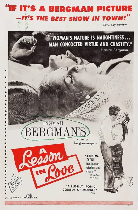 Framed Print : A LESSON IN LOVE, (aka EN LEKTION I KARLEK), Swedish poster, Gunnar Bjornstrand, Harriet Andersson, 1954 Framed Print : A LESSON IN LOVE, (aka EN LEKTION I KARLEK), Swedish poster, Gunnar Bjornstrand, Harriet Andersson, 1954