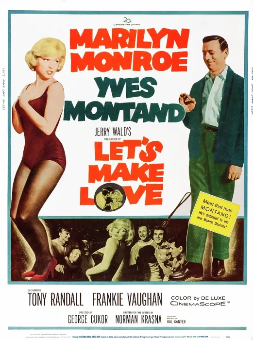 Framed Print : LET'S MAKE LOVE, US poster, art, from left: Marilyn Monroe, Yves Montand, 1960. TM and Copyright 20th Century Fox Film Corp. All rights reserved / courtesy Everett Collection