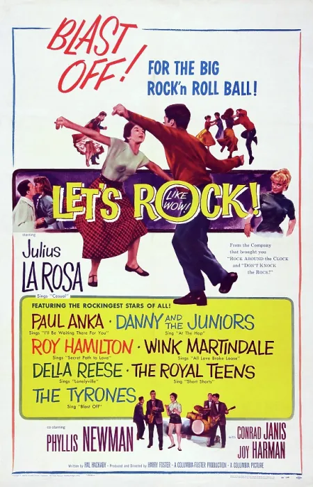Framed Print : LET'S ROCK, US poster art, 1958