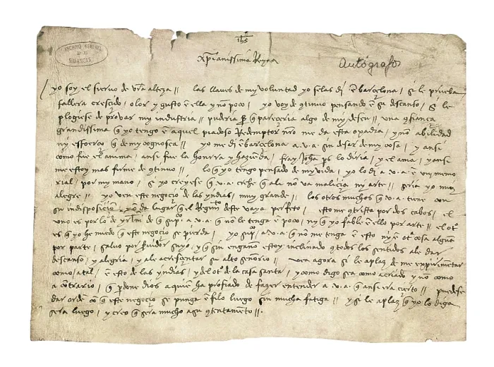 Framed Print : Letter from Columbus to Queen Elizabeth I. SPAIN. Simancas. General Archives of Simancas. AISA / Everett Collection**US SALES ONLY** Framed Print : Letter from Columbus to Queen Elizabeth I. SPAIN. Simancas. General Archives of Simancas. AISA / Everett Collection**US SALES ONLY**