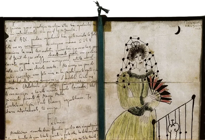Framed Print : Letter and drawing by Federico Garca Lorca to Jos Mara Pemn. AISA / Everett Collection**US SALES ONLY** Framed Print : Letter and drawing by Federico Garca Lorca to Jos Mara Pemn. AISA / Everett Collection**US SALES ONLY**