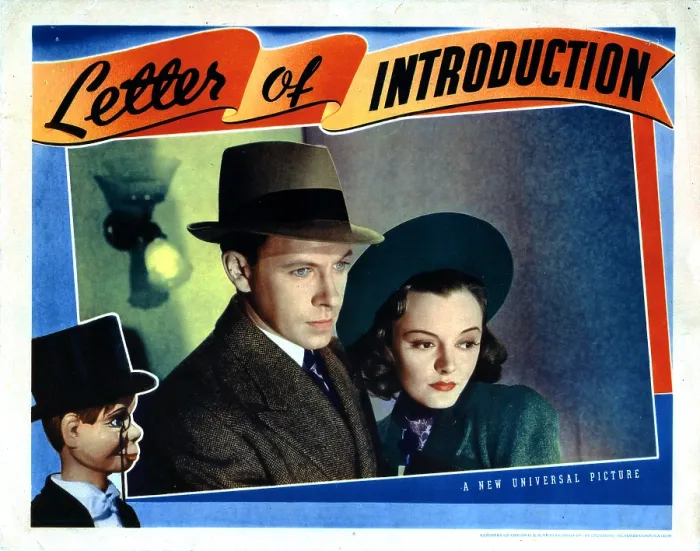 Framed Print : LETTER OF INTRODUCTION, from left, Charlie McCarthy, George Murphy, Andrea Leeds, 1938 Framed Print : LETTER OF INTRODUCTION, from left, Charlie McCarthy, George Murphy, Andrea Leeds, 1938