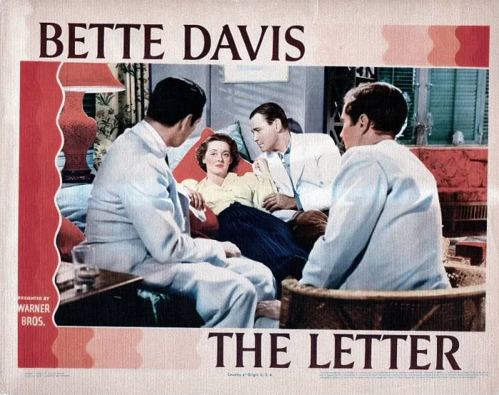 Framed Print : THE LETTER, from left, center, Bette Davis, Herbert Marshall, 1940