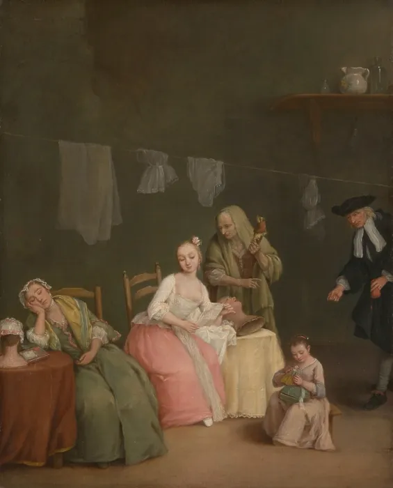 Framed Print : THE LETTER, by Pietro Longhi, 1746, Italian painting, oil on canvas Framed Print : THE LETTER, by Pietro Longhi, 1746, Italian painting, oil on canvas