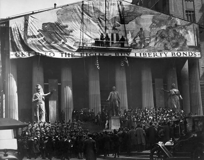 Framed Print : Third Liberty Loan Campaign during World War I. Noted artist N.C