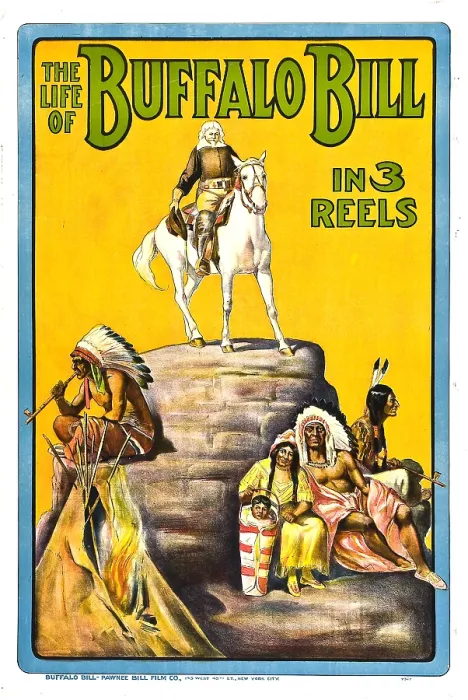 Framed Print : THE LIFE OF BUFFALO BILL, early documentary of the legendary Westerner, 1912