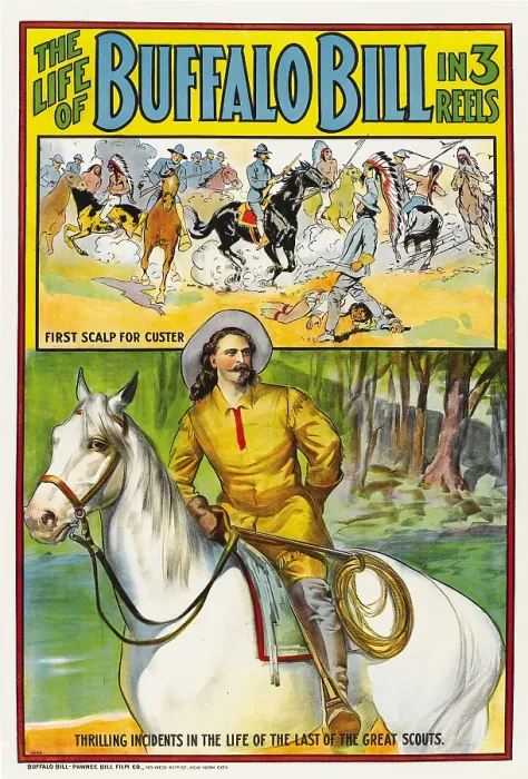 Framed Print : THE LIFE OF BUFFALO BILL, poster art, 1912
