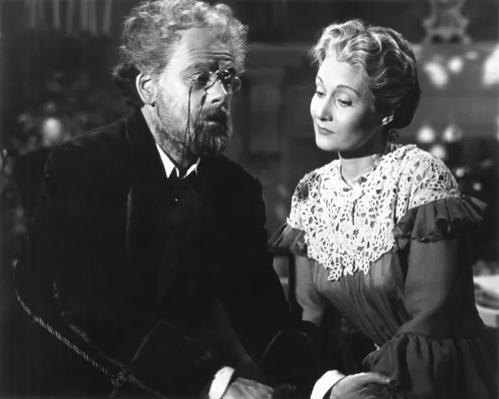 Framed Print : THE LIFE OF EMILE ZOLA, from left: Paul Muni, Gloria Holden, 1937