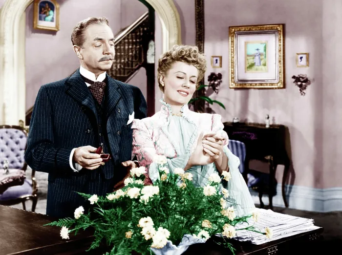 Framed Print : LIFE WITH FATHER, from left: William Powell, Irene Dunne, 1947