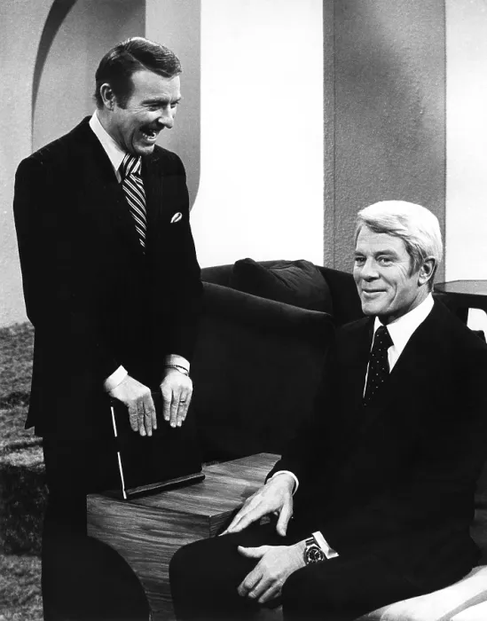 Framed Print : THIS IS YOUR LIFE, from left: host Ralph Edwards, Peter Graves, 1971-73