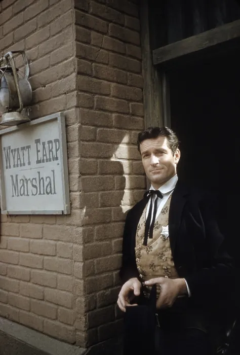 Framed Print : THE LIFE AND LEGEND OF WYATT EARP, Hugh O'Brian, 1955-61 (1958 photo)