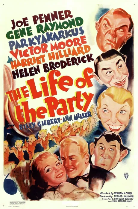 Framed Print : THE LIFE OF THE PARTY, US poster art, clockwise from top: Victor Moore, Joe Penner, Helen Broderick, Parkyakarkus (aka Harry Parke), Gene Raymond