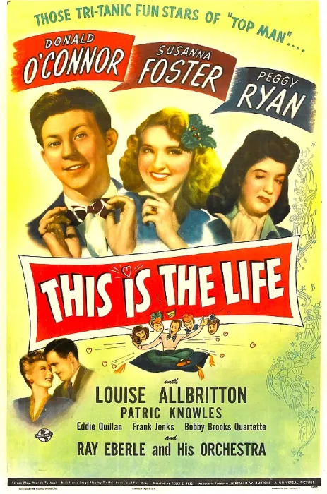 Framed Print : THIS IS THE LIFE, US poster, top from left: Donald O'Connor, Susanna Foster, Peggy Ryan, bottom left: Louise Allbritton, Patric Knowles, 1944 Framed Print : THIS IS THE LIFE, US poster, top from left: Donald O'Connor, Susanna Foster, Peggy Ryan, bottom left: Louise Allbritton, Patric Knowles, 1944