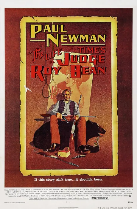 Framed Print : THE LIFE AND TIMES OF JUDGE ROY BEAN, US poster, Paul Newman, 1972 Framed Print : THE LIFE AND TIMES OF JUDGE ROY BEAN, US poster, Paul Newman, 1972