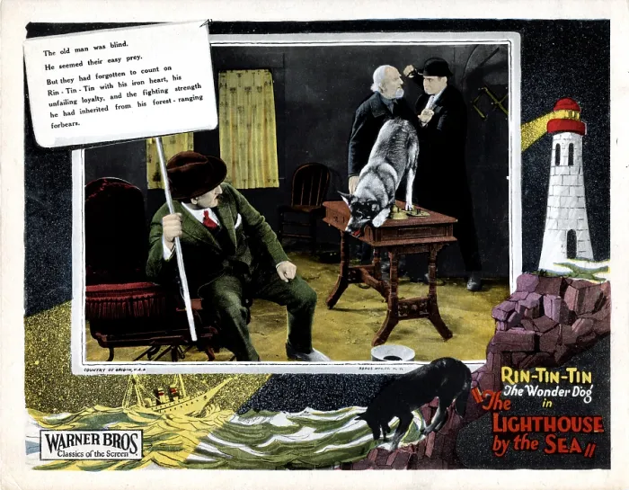 Framed Print : THE LIGHTHOUSE BY THE SEA, Charles Hill Mailes, (beard), Rin Tin Tin, 1924 Framed Print : THE LIGHTHOUSE BY THE SEA, Charles Hill Mailes, (beard), Rin Tin Tin, 1924