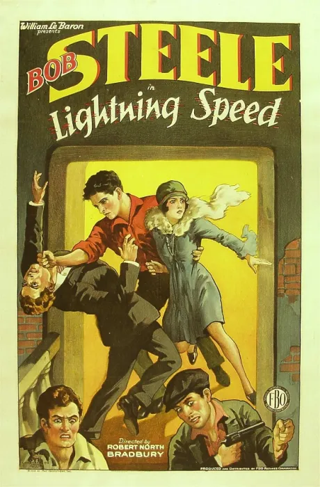 Framed Print : LIGHTNING SPEED, center: Bob Steele, 1928 Framed Print : LIGHTNING SPEED, center: Bob Steele, 1928