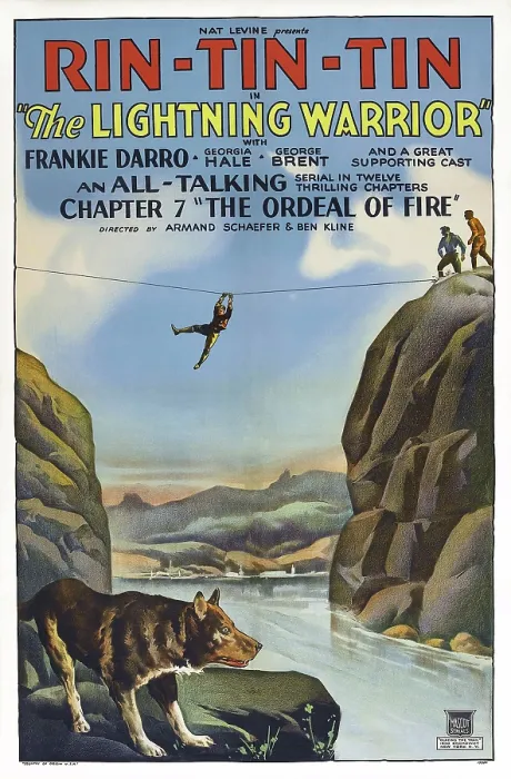 Framed Print : THE LIGHTNING WARRIOR, US poster, Rin Tin tin (front), 1931 Framed Print : THE LIGHTNING WARRIOR, US poster, Rin Tin tin (front), 1931