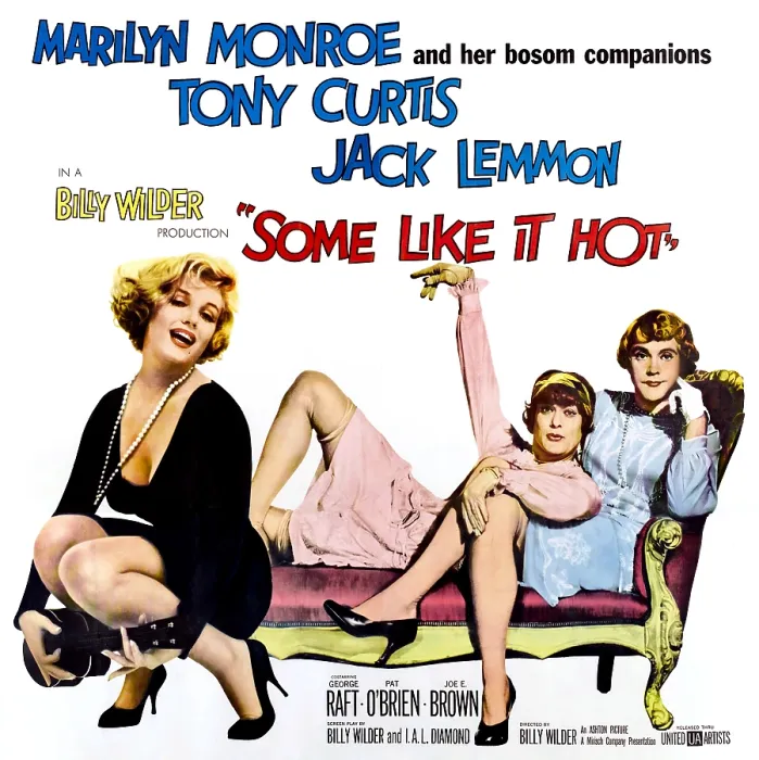 Framed Print : SOME LIKE IT HOT, from left: Marilyn Monroe, Tony Curtis, Jack Lemmon, 1959 Framed Print : SOME LIKE IT HOT, from left: Marilyn Monroe, Tony Curtis, Jack Lemmon, 1959