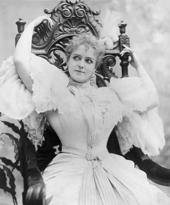 Framed Print : Lillian Russell (1861-1922), popular American actress, who starred in comic operas and other musical theater. 1896 photo by Ami Dupont
