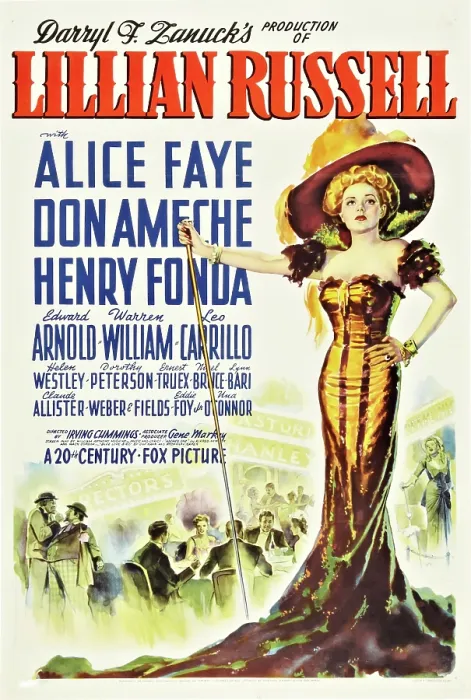 Framed Print : LILLIAN RUSSELL, right: Alice Faye, 1940, TM and Copyright 20th Century Fox Film Corp. All rights reserved. / courtesy Everett Collection