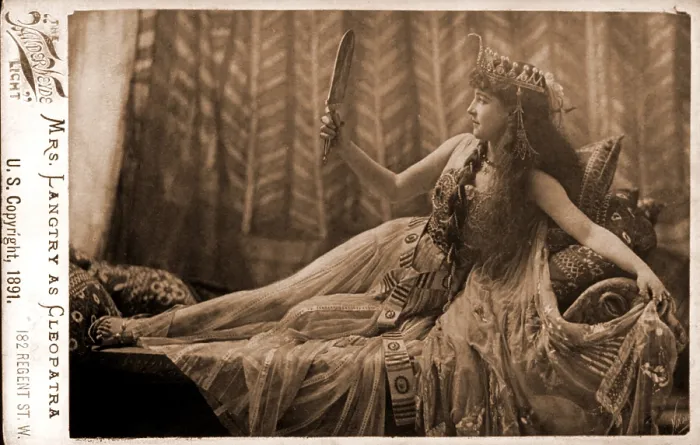 Framed Print : Lillie Langtry (1853-1929), as Cleopatra. 1891 Framed Print : Lillie Langtry (1853-1929), as Cleopatra. 1891