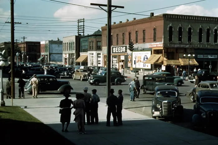 Framed Print : Lincoln, Nebraska, Seed and feed store, photograph by John Vachon, 1942 Framed Print : Lincoln, Nebraska, Seed and feed store, photograph by John Vachon, 1942