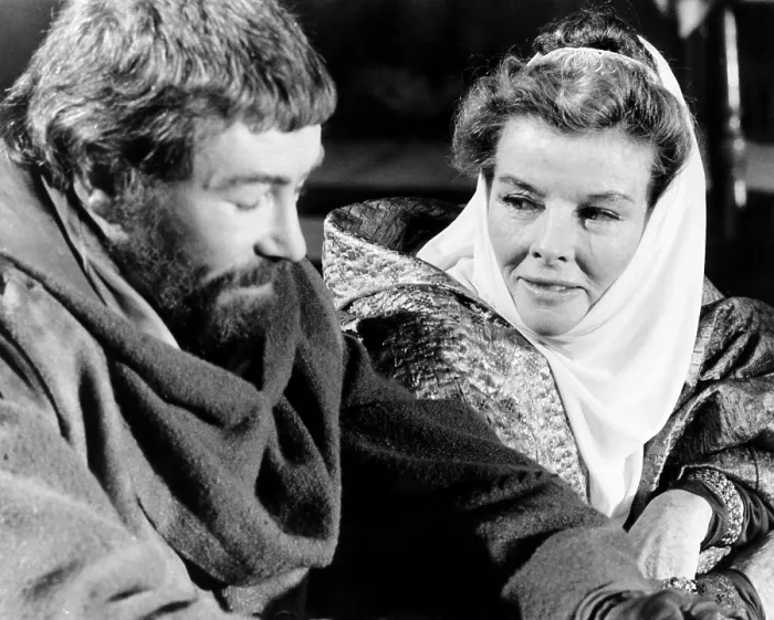 Framed Print : THE LION IN WINTER, from left, Peter O'Toole, Katharine Hepburn, 1968