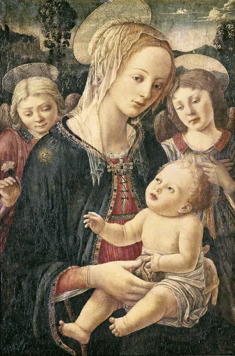 Framed Print : Lippi, Fra Filippino (1406-1469). Virgin and Child. 15th c. Renaissance art. Quattrocento. Oil on wood. SPAIN. Barcelona. National Art Museum of Catalonia. - P Framed Print : Lippi, Fra Filippino (1406-1469). Virgin and Child. 15th c. Renaissance art. Quattrocento. Oil on wood. SPAIN. Barcelona. National Art Museum of Catalonia. - P
