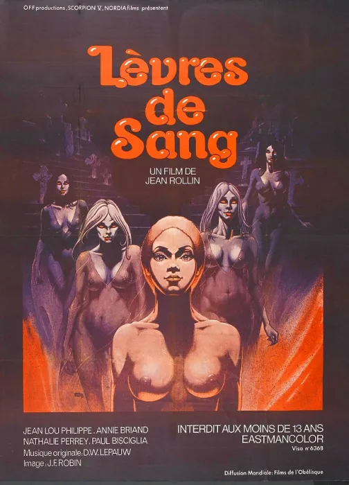 Framed Print : LIPS OF BLOOD, (aka LEVRES DE SANG), 1975
