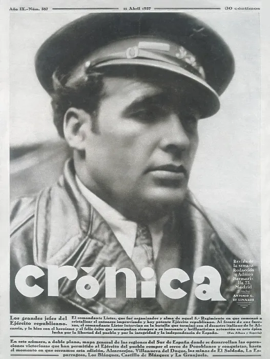 Framed Print : LISTER FORJAN, Enrique (1907-1994). Spanish politician and military man. Cover of the magazine 'Crnica' (11th April 1937). AISA / Everett Collection**US SALES ONLY**
