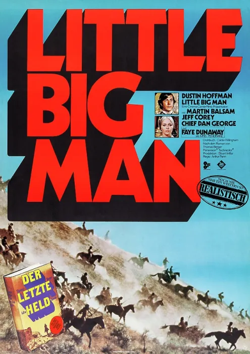 Framed Print : LITTLE BIG MAN, Dustin Hoffman, Faye Dunaway on German poster art, 1970, TM and Copyright 20th Century Fox Film Corp. All rights reserved. / courtesy Everett Collection