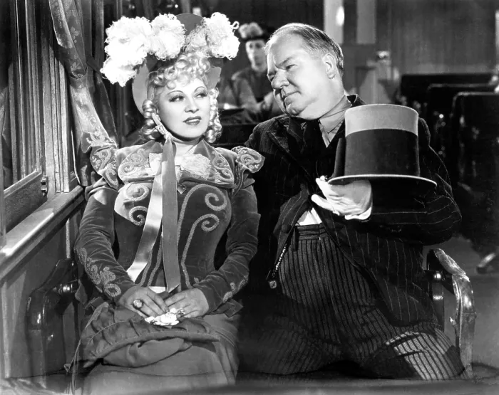 Framed Print : MY LITTLE CHICKADEE, from left: Mae West, W.C. Fields, 1940