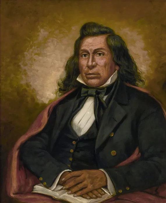 Framed Print : LITTLE CROW, by Henry H. Cross, American painting, oil on canvas. Little Crow was Chief of the Mdewakanton Lakota people in Minnesota during the Dakota War of 1862 Framed Print : LITTLE CROW, by Henry H. Cross, American painting, oil on canvas. Little Crow was Chief of the Mdewakanton Lakota people in Minnesota during the Dakota War of 1862