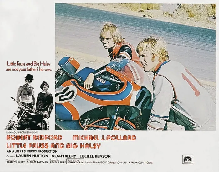 Framed Print : LITTLE FAUSS AND BIG HALSY, (from left): Michael J. Pollard, Robert Redford, 1970