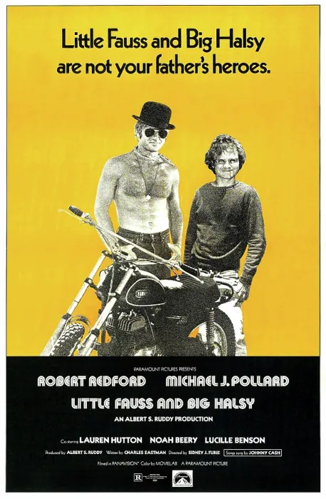 Framed Print : LITTLE FAUSS AND BIG HALSY, (from left): Robert Redford, Michael J. Pollard, 1970