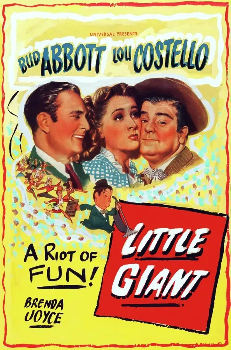 Framed Print : LITTLE GIANT, US poster art, from left: Bud Abbott, Elena Verdugo, Lou Costello, 1946