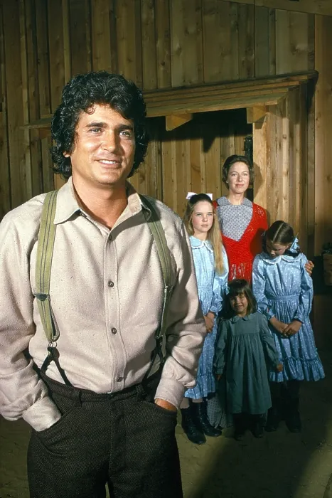 Framed Print : LITTLE HOUSE ON THE PRAIRIE, from left: Michael Landon, Melissa Sue Anderson, Karen Grassle, Lindsay  /  Sidney Greenbush, Melissa Gilbert, (1974), 1974-83