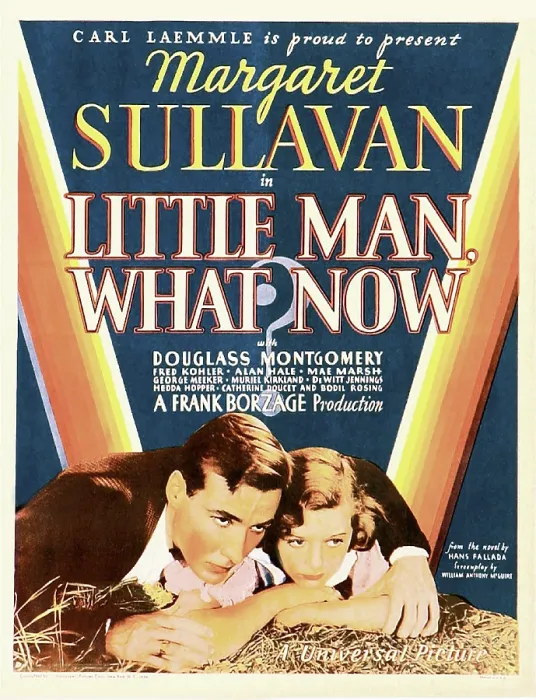 Framed Print : LITTLE MAN, WHAT NOW?, US poster art, from let: Douglass Montgomery, Margaret Sullavan, 1934 Framed Print : LITTLE MAN, WHAT NOW?, US poster art, from let: Douglass Montgomery, Margaret Sullavan, 1934
