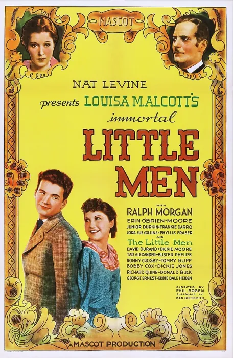 Framed Print : LITTLE MEN, US poster art, top from left: Erin O'Brien-Moore, Ralph Morgan, bottom left: Frankie Darro, 1934