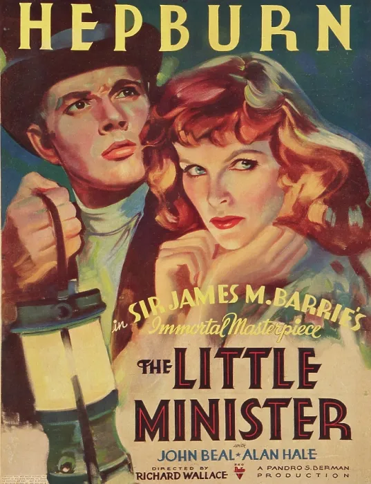 Framed Print : THE LITTLE MINISTER, l-r: John Beal, Katharine Hepburn on poster art, 1934 Framed Print : THE LITTLE MINISTER, l-r: John Beal, Katharine Hepburn on poster art, 1934