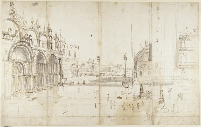Framed Print : Little Saint Mark's Square, by Gaspar Van Wittel also known as Gaspare Vanvitelli, - Italy, Lazio, Rome, Central National Library. Whole artwork view. View of Venice Framed Print : Little Saint Mark's Square, by Gaspar Van Wittel also known as Gaspare Vanvitelli, - Italy, Lazio, Rome, Central National Library. Whole artwork view. View of Venice